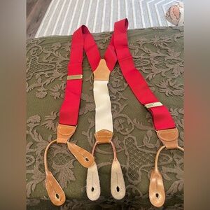 Classic Red and Tan Suspenders